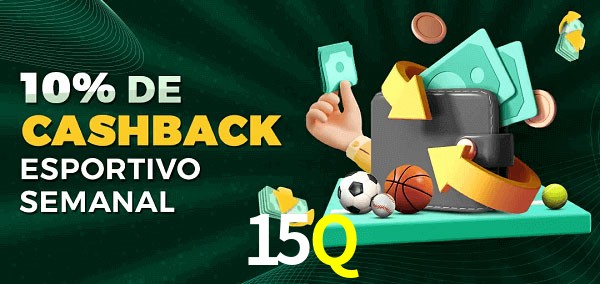 10% de bônus de cashback na 15Q