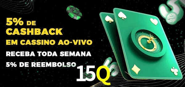 Promoções do cassino ao Vivo 15Q